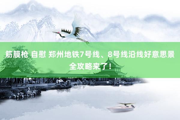 筋膜枪 自慰 郑州地铁7号线、8号线沿线好意思景全攻略来了！