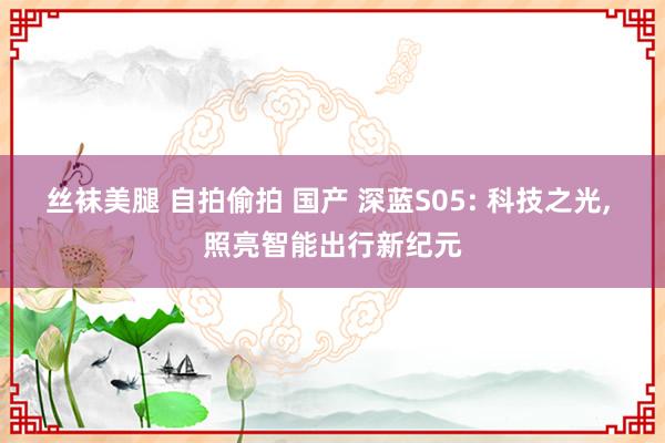 丝袜美腿 自拍偷拍 国产 深蓝S05: 科技之光, 照亮智能