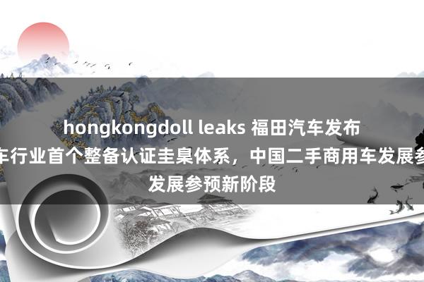 hongkongdoll leaks 福田汽车发布二手商用车