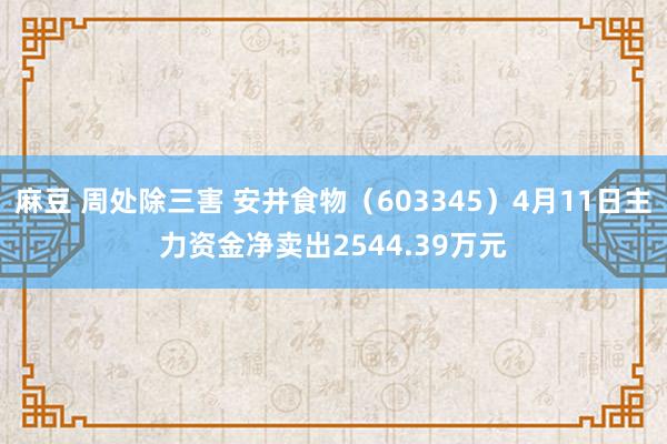 麻豆 周处除三害 安井食物（603345）4月11日主力资金