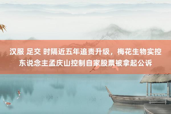 汉服 足交 时隔近五年追责升级，梅花生物实控东说念主孟庆山控