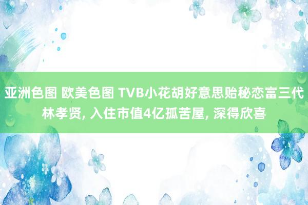 亚洲色图 欧美色图 TVB小花胡好意思贻秘恋富三代林孝贤, 